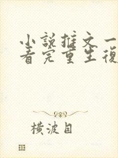 小说推文一口气看完重生复仇爽文