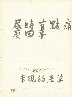 尿时有点痛是怎么回事