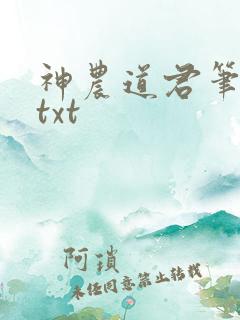 神农道君笔趣阁txt