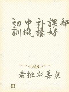 初中补课哪个培训机构好