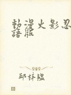 动漫火影忍者国语版