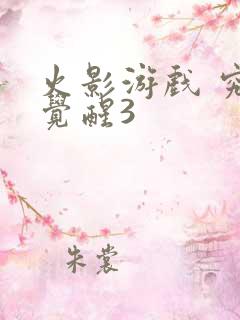 火影游戏 究极觉醒3