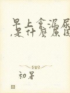 早上会漏尿出来,是什么原因