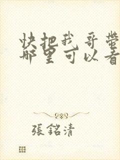 快把我哥带走在哪里可以看