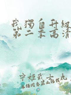 我独自升级动漫第二季高清