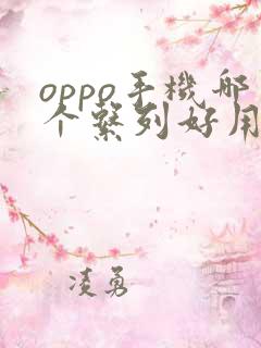 oppo手机哪个系列好用又实用