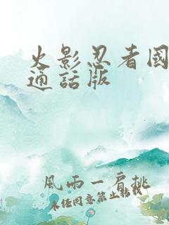 火影忍者国语普通话版