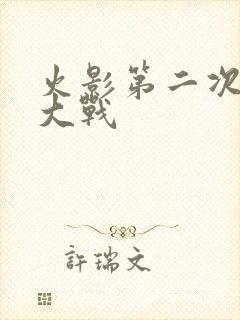 火影第二次忍界大战
