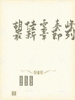 胡佳云秦峰小说最新章节列表