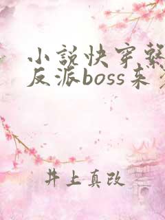 小说快穿系统之反派boss来袭