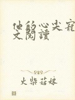 他的心尖宠 全文阅读