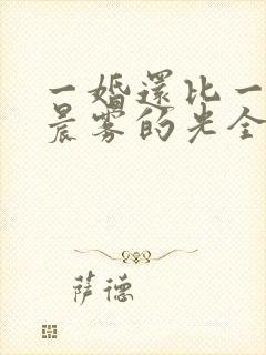 一婚还比一婚高晨雾的光全文免费阅读