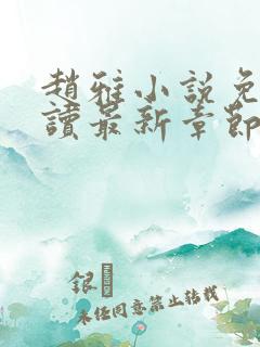 赵雅小说免费阅读最新章节