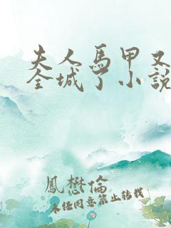 夫人马甲又轰动全城了小说免费阅读