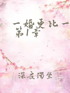 一婚更比一婚高 第1章