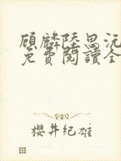 顾麟陆思沅小说免费阅读全文最新