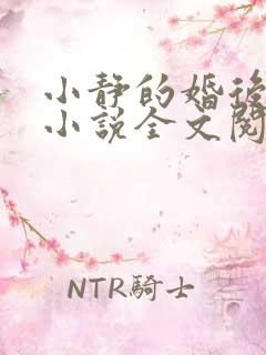 小静的婚后生活小说全文阅读