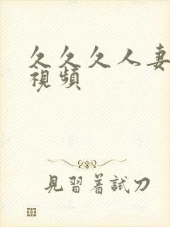 久久久人妻精品视频