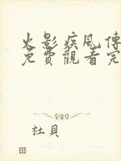 火影疾风传全集免费观看完整版中文