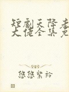 短剧天降老公是大佬全集免费观看