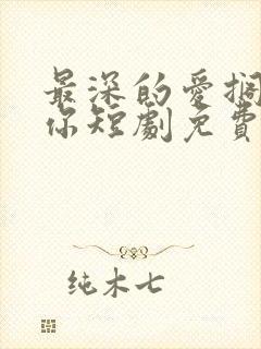 最深的爱搁浅的你短剧免费观看