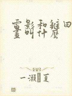 雷影和雏田的漫画叫什么