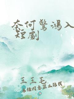 奈何惊鸿入我心 短剧