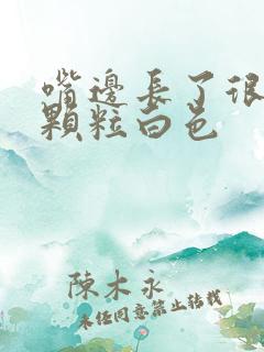 嘴边长了很多小颗粒白色