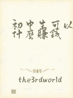 初中生可以通过什么赚钱