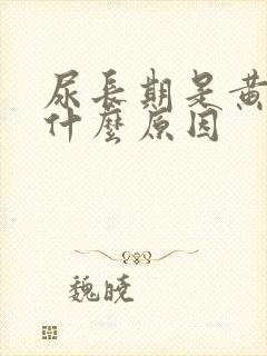 尿长期是黄的是什么原因