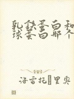 乳铁蛋白和免疫球蛋白哪个重要