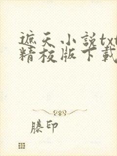 遮天小说txt精校版下载