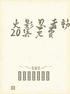 火影忍者动画720集免费