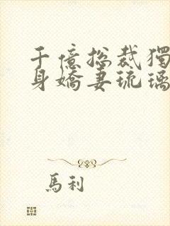 千亿总裁独宠替身娇妻琉璃雪雪