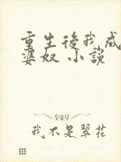 重生后我成了老婆奴 小说