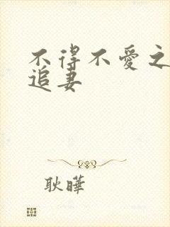 不得不爱之冷少追妻