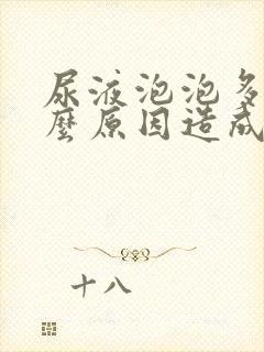 尿液泡泡多是什么原因造成的男性