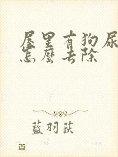 屋里有狗尿骚味怎么去除