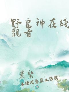 野良神在线免费观看