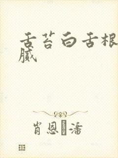 舌苔白舌根黄厚腻