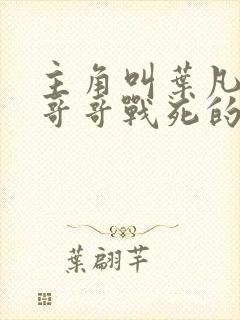 主角叫叶凡七个哥哥战死的小说叫什么