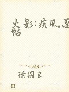 火影:疾风忍法帖