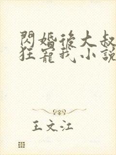 闪婚后大叔每天狂宠我小说