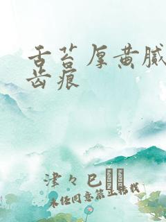 舌苔厚黄腻边有齿痕