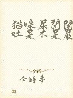 猫咪尿闭开始呕吐是不是严重