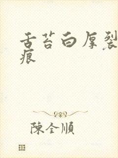 舌苔白厚裂纹齿痕