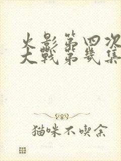 火影第四次忍界大战第几集