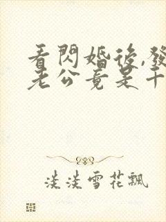 看闪婚后,发现老公竟是千亿大佬