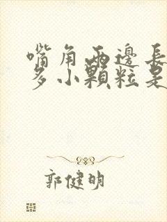 嘴角两边长了很多小颗粒是什么