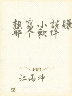 想写小说赚钱去哪个软件